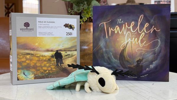 Lumina Plushie + Field of Flowers Puzzle + Book